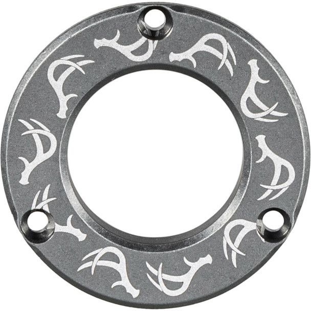 Axcel Driver Hubcap Stone Gray W/engraving Deer Antlers Pattern