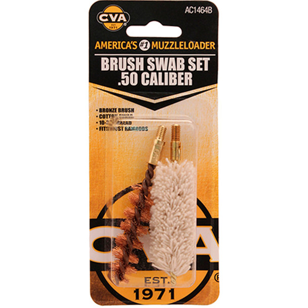 Cva Brush/swab Set 50 Cal.