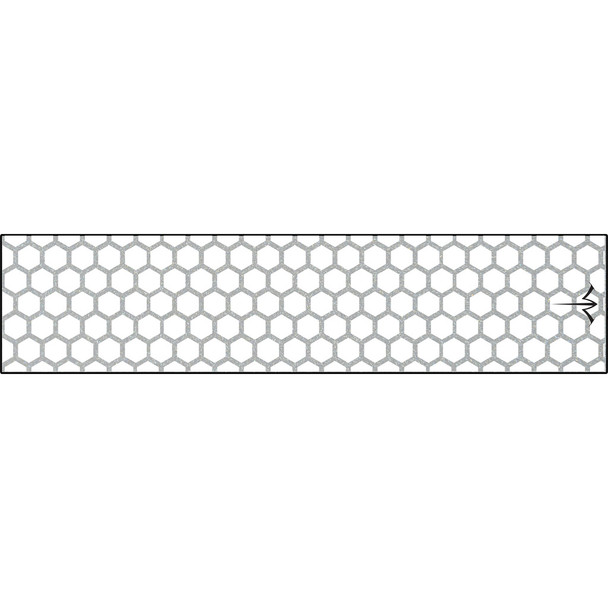 White Water Archery Reflective Arrow Wraps Honeycomb White 5 In. X 1.125 In. 15 Pk.