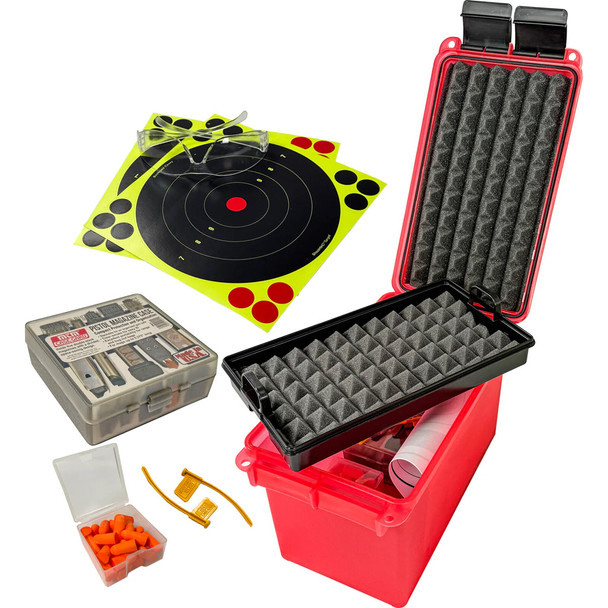 Mtm Pistol Range Kit Clear Red