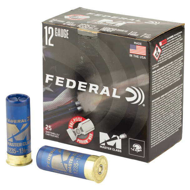 Fed Mast Cls 12ga 2.75" 1 1/8oz #7.5