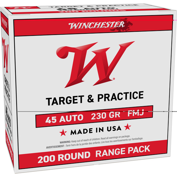 Win Usa Trgt 45acp 230gr Fmj 200/600