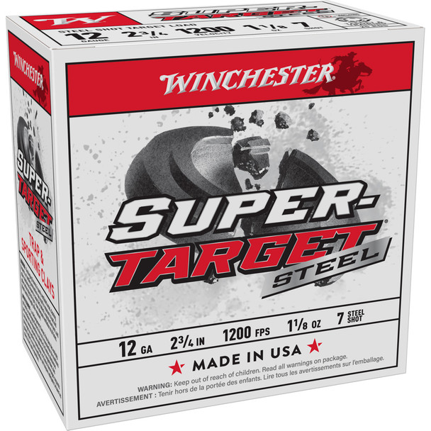 Winchester Super Target Steel Load 12 Ga. 2 3/4 In.  1 1/8 Oz. 7.5 Shot 25 Rd.