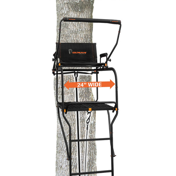Ol Man 22 Big Daddy 1.5 Person Ladder Stand 22 Ft.