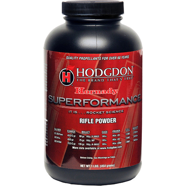 Hodgdon Superformance Powder 1 Lb. Rifle Hazmat