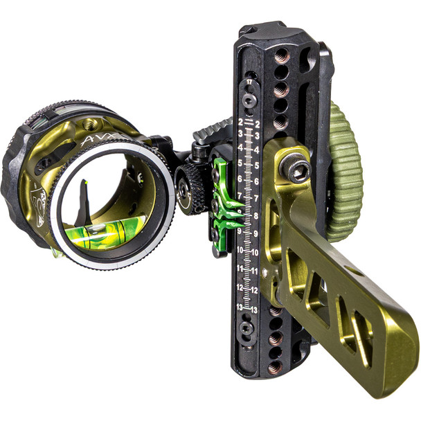 Axcel Driver Plus Slider Sight W/avx-31 Scope  Tactical Bh Bridge-lock .019 Green Fiber 1 Pin Rh