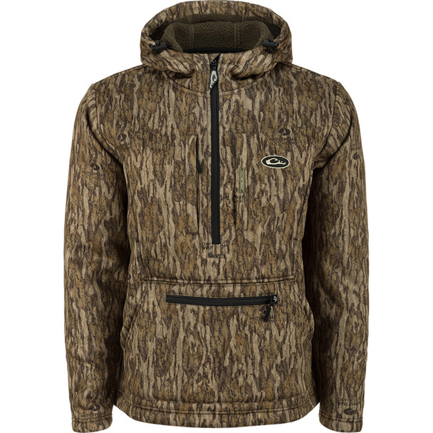 Drake Bmf Ultimate Wader 1/4 Zip Hoodie Mo Og Shadowgrass Large