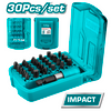 30pcs 25mm Impact Screwdriver Bits Set