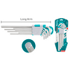 9PCS Long Hex Key