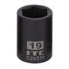ITC 1/2" Dr Impact Socket - Metric - 6 Point