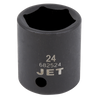 1/2" Dr Impact Socket - Metric - Regular - 6 Point