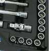 55 Pc 1/2" Dr SAE/Metric Socket Set - 12 Point
