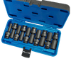 10 Pc 3/8" Dr Metric Universal Impact Socket Set - 6 Point