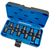 10 Pc 3/8" Dr Metric Universal Impact Socket Set - 6 Point