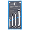 Ratcheting Double Box Wrench Set - SAE - 4 Pc