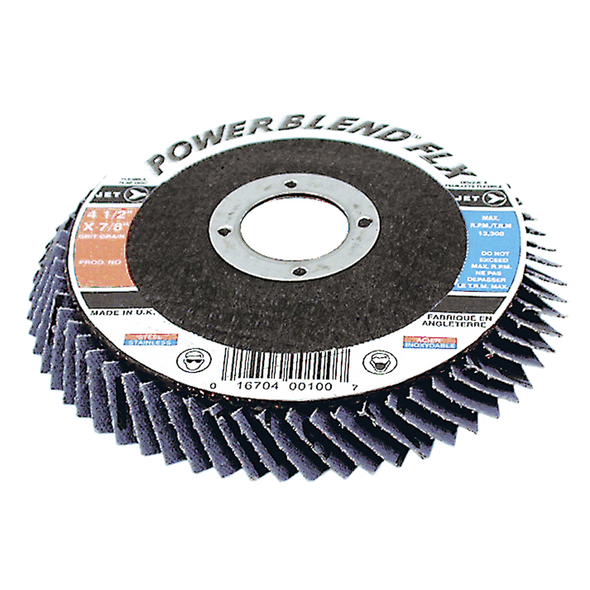 4-1/2 x 7/8 Z60 POWERBLEND FLX Flexible Zirconia Flap Disc