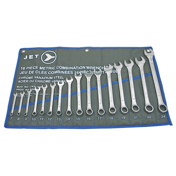 16 PC Metric Raised Panel Combination Wrench Set