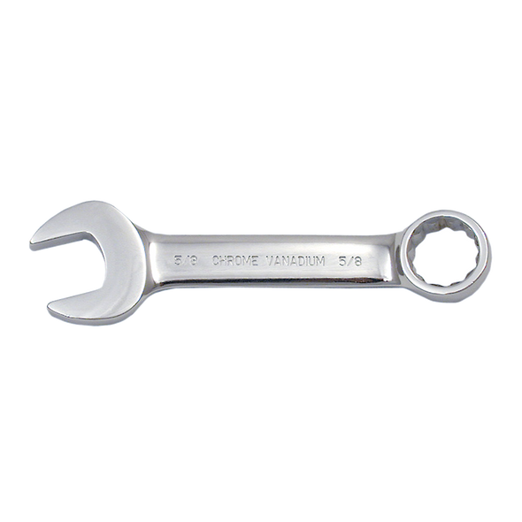 5/8" Fully Polished Stubby Combination Wrench