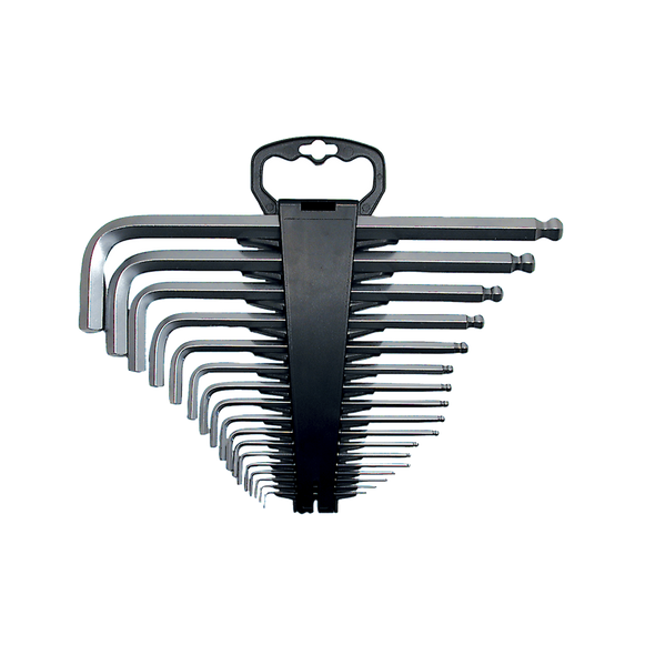 17 PC S.A.E. Jumbo Ball Nose Hex Key Set