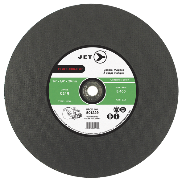 12 x 1/8 x 20mm C24R POWER ABRASIVE T1 Cut-Off Wheel