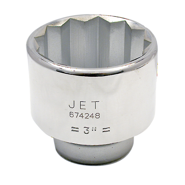 1" DR x 1-3/4" Regular Chrome Socket - 12 Point