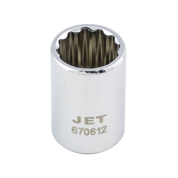 1/4" DR x 4mm Regular Chrome Socket - 12 Point