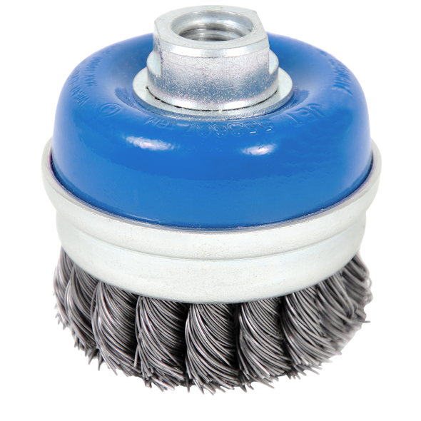 3 x 5/8-11NC Knot Banded Cup Brush - High Performance SST