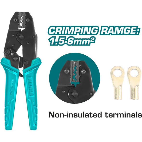 Ratchet Crimping Plier (1.5-6mm²)
