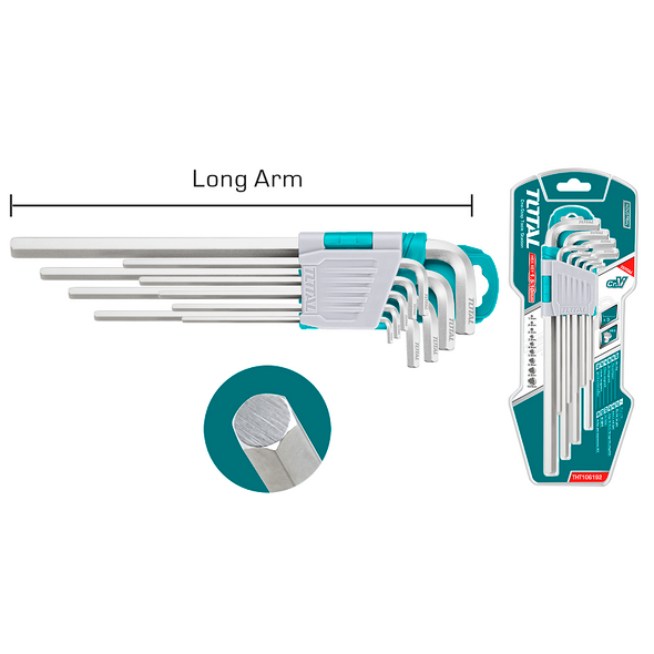 9PCS Long Hex Key