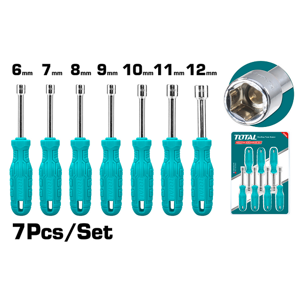 7Pcs Nut Screwdriver Set