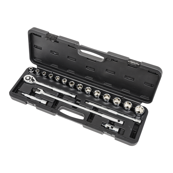 ITC 1/2" Drive SAE Chrome Socket Wrench Set - 20 PC