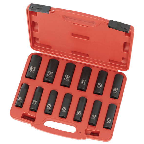 1/2" Drive 13 PC Deep Metric Impact Socket Set