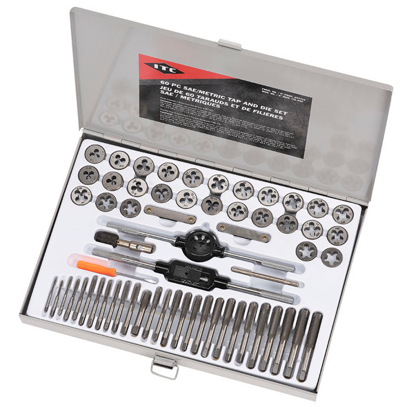 60-Piece SAE/Metric Alloy Tap and Die Set