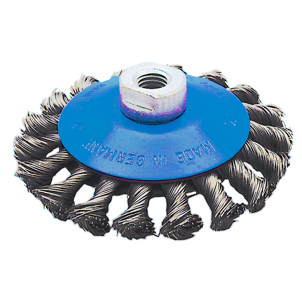 Knot Twisted Conical Brush for Stainless Steel