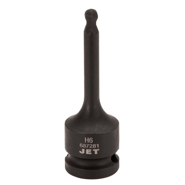 1/2" Dr Ball Nose Hex Impact Bit - Metric