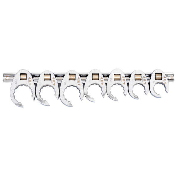 Flare Nut Crowfoot Set - SAE - 7Pc - 12P