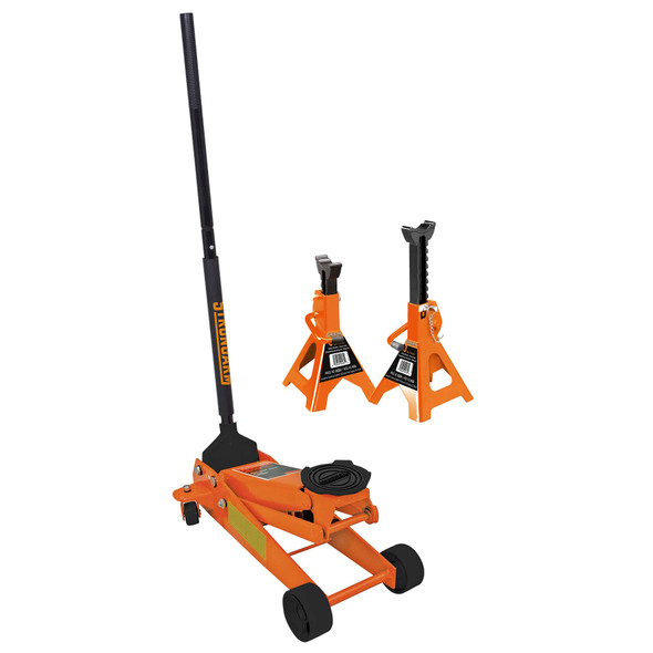 2-1/2-Ton Service Jack plus 3-Ton Vehicle Stands