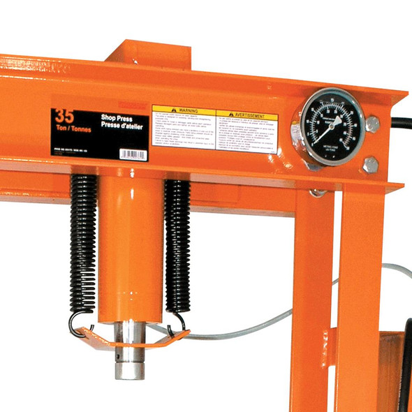 Heavy Duty Air Assist Shop Press - 35 Ton