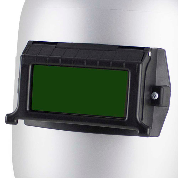 280 Series Passive Welding Helmet - 2" x 4.25" Viewing Area Lift Front - Silver