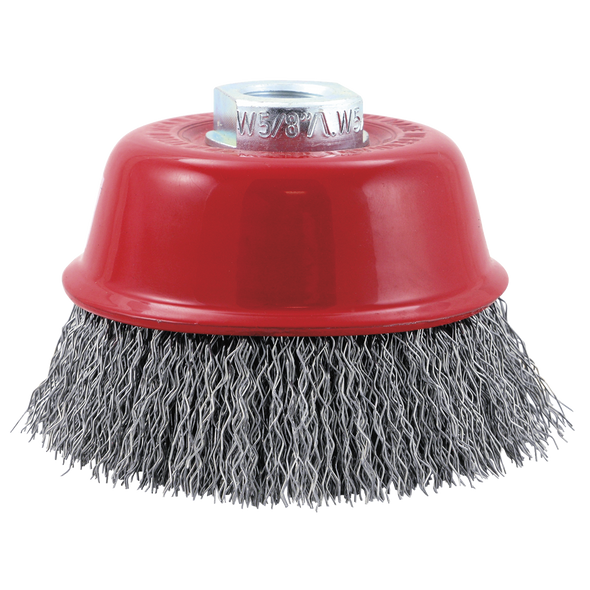 3-1/2 x 5/8-11NC Premium Crimped Cup Brush - High Performance
