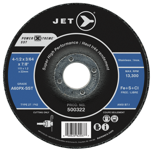 4-1/2 x 3/64 x 7/8 A60PX-SST POWER-XTREME SST T27 Cut-Off Wheel