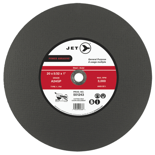 20 x 5/32 x 1 A24GP POWER ABRASIVE T1 Cut-Off Wheel