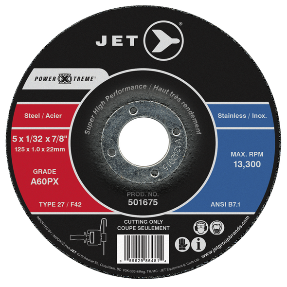 5 x 1/32 x 7/8 A60PX POWER-XTREME T27 Cut-Off Wheel