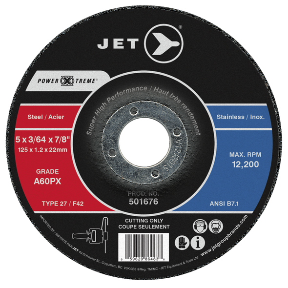 5 x 3/64 x 7/8" A60PX POWER-XTREME T27 Cut-Off Wheel