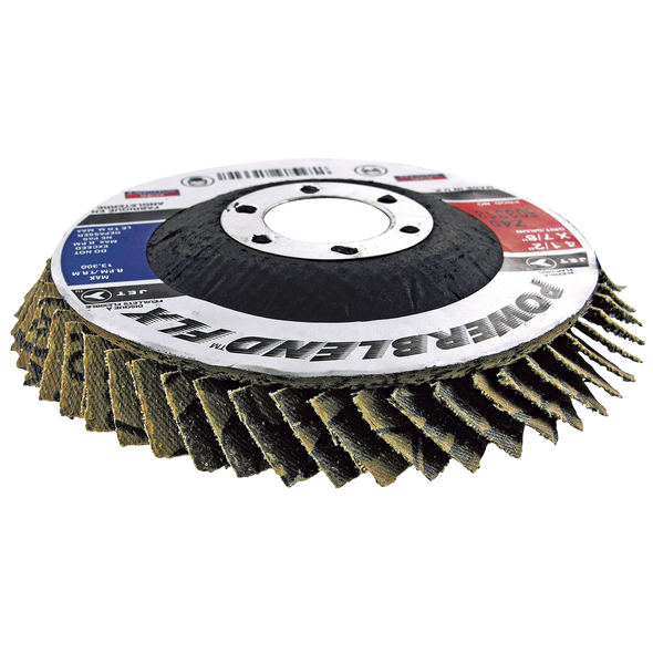 4-1/2 x 7/8 Z40 POWERBLEND FLX Flexible Zirconia Flap Disc