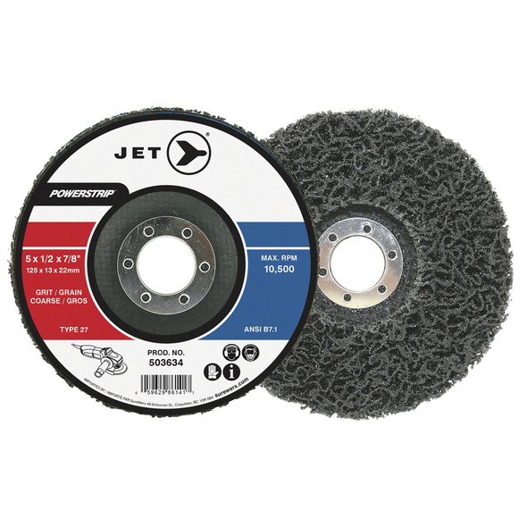 5 x 1/2 x 7/8 POWERSTRIP XCL T27 Surface Preparation Depressed Centre Wheel