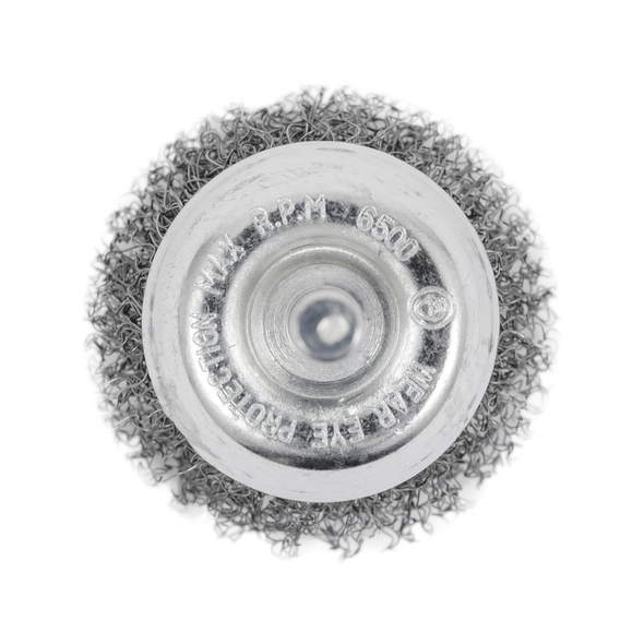 2 x 1/4" Shaft Mounted Crimped Cup Brush