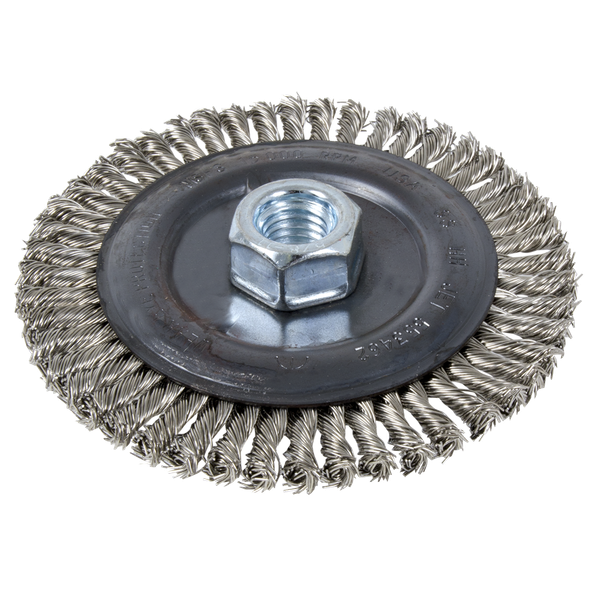 5 x 1/4 x 5/8-11 NC Stainless Steel Stringer Bead Brush