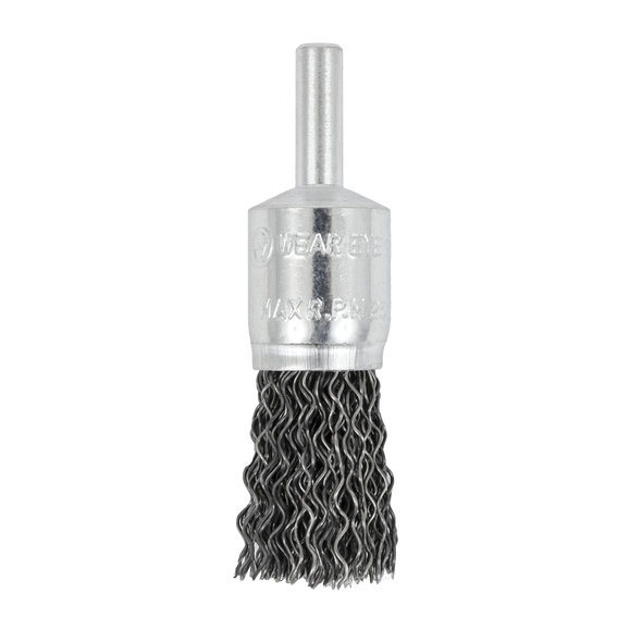 1/2 x 1/4" Shaft Mounted Crimped  End Brush