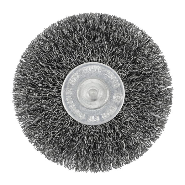 3 x 1/4" Shaft Mounted Crimped Radial Brush